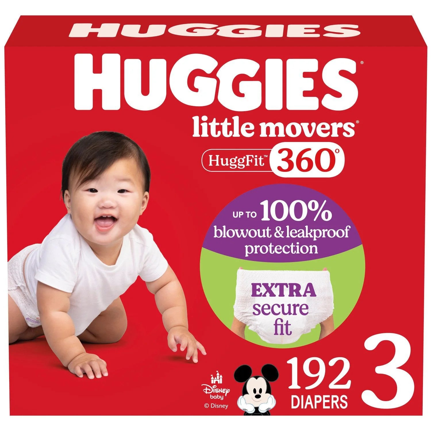Huggies Little Movers HuggFit 360° Diapers, Sizes 3 - Bellso
